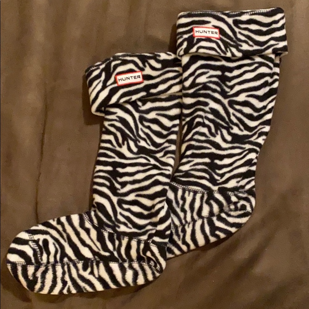 Zebra Hunter Tall Boot Socks